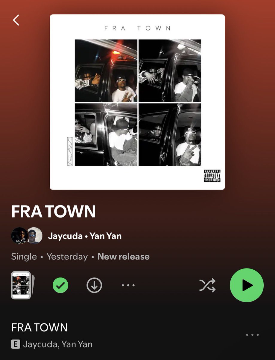 noxgenre's tweet photo. 🚨 JAYCUDA steps into a new chapter with “FRA TOWN” featuring YAN YAN 🔥🎶

A record built around street hustle, ambition, and the hunger to make it out. With its gritty energy, forceful delivery, and authentic street perspective, this track delivers a powerful statement.

🚨 OUT NOW 🚨

#Jaycuda #YanYan #FRATOWN #NewMusic #NXGApproved