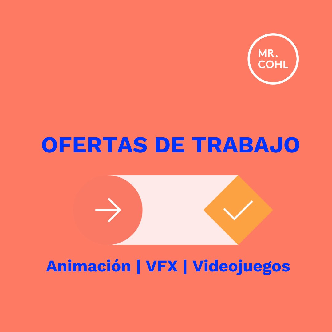 MrCohl's tweet photo. 📢 Ofertas de trabajo en la página web de @MrCohl
Comparte con tus amigos o colegas de profesión 🙂
👉🏼 https://t.co/qYcjxaNd9n
#Empleo #OportunidadesLaborales #OfertasDeEmpleo #OfertasDeTrabajo #Trabajo #ProducciónDeAnimación #3D #2D #VFX #Videojuegos https://t.co/8LFepqHIDN