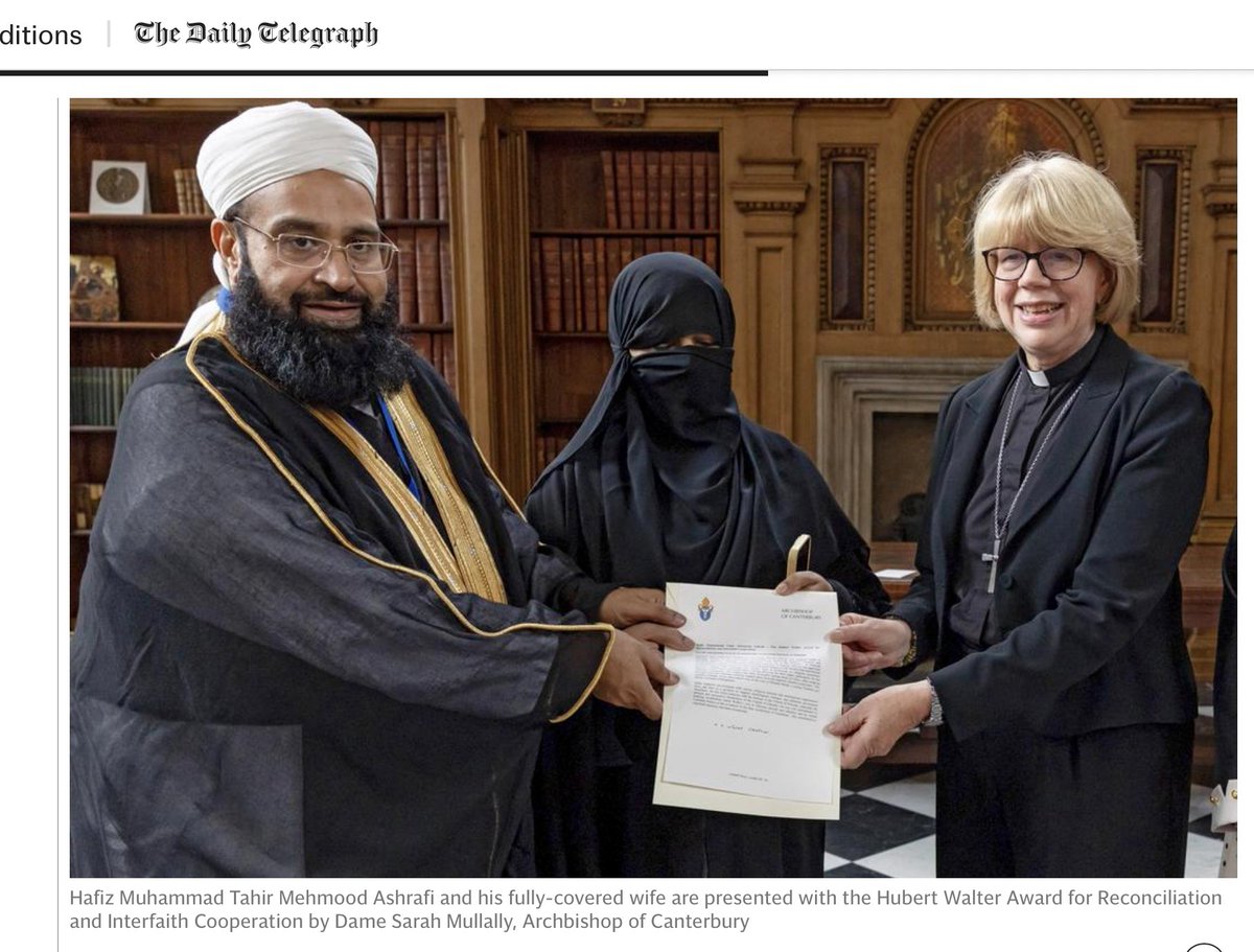 gavinashenden's tweet photo. Ayaan Hirsi Ali accuses Dame Sarah Mullally of ‘structural stupidity’:

“As Bonhoeffer pointed out later in After Ten Years, structural stupidity is not a permanent congenital defect, but a particular psychological impact of historical circumstances. Because it is an induced state of group-think rather than an absence of intellect, it can be broken. 

But “only an act of liberation, not instruction, can overcome it”, Bonhoeffer wrote.

True liberation of our institutions begins the moment a leader finds the moral courage to step outside the consensus, replace passive appeasement with courageous defence and confidently assert the ethical superiority of the Christian inheritance.”

Ayaan Hirsi Ali