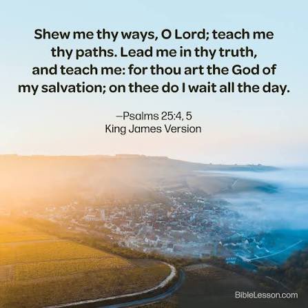 TheNextGenM's tweet photo. “Make me to know your ways, O LORD; 
teach me your paths. 
Lead me in your truth and teach me, 
for you are the God of my salvation; 
for you I wait all the day long.” - Psalm 25:4-5 ESV https://t.co/xdJMijUAZc
