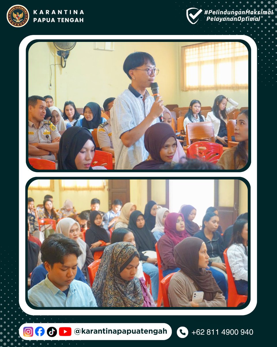 KarantinaPateng's tweet photo. Amolongo SobatQ 👋🏻

Rilis Karantina Papua Tengah, 25 September 2026
Nomor : 107/BKHIT-PT/09/2026

Kenalkan Karantina, Dekatkan Generasi Muda dengan Peran Menjaga Negeri!

Selengkapnya : https://t.co/gAhhHy7nFz

#karantinapapuatengah #hki149 https://t.co/kvyVWJFW3I