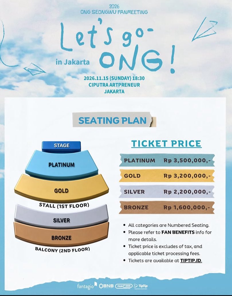 atyfte's tweet photo. OPEN JASWAR JASTIP] ONG SEONGWU FANMEETING <Let's go-ONG!> in Jakarta 2026

SELF PAYMENT
DATA PRIBADI
FEE 200k

tags wts wtb tiket ongaeongwufanmeeting
#zonauang #wts #wtb https://t.co/Pds4wUbieF