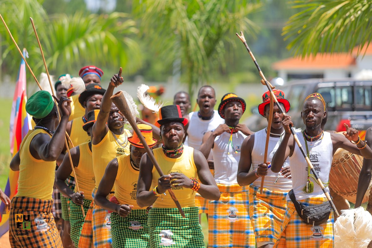 fourthmediaug's tweet photo. Partners:

The NUFF 2026 Launch came alive with rich cultural displays at Tegot Farmstead today - a vibrant showcase of Northern Uganda's heritage, music, and dance kicking off the countdown to December's festival 🥁💃🏾
@norbertmao @RealBeaMao @LadyTEGOT 

#NorthernUgandaFarmFestival2026