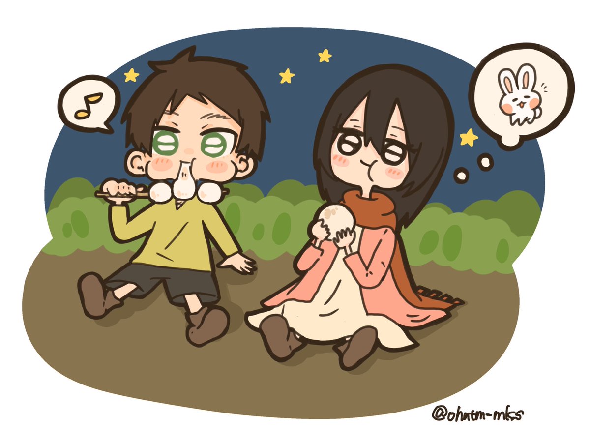 ohntm_mks's tweet photo. お月見エレミカ🌙

#aot  #eremika https://t.co/CkOS94Gmgs