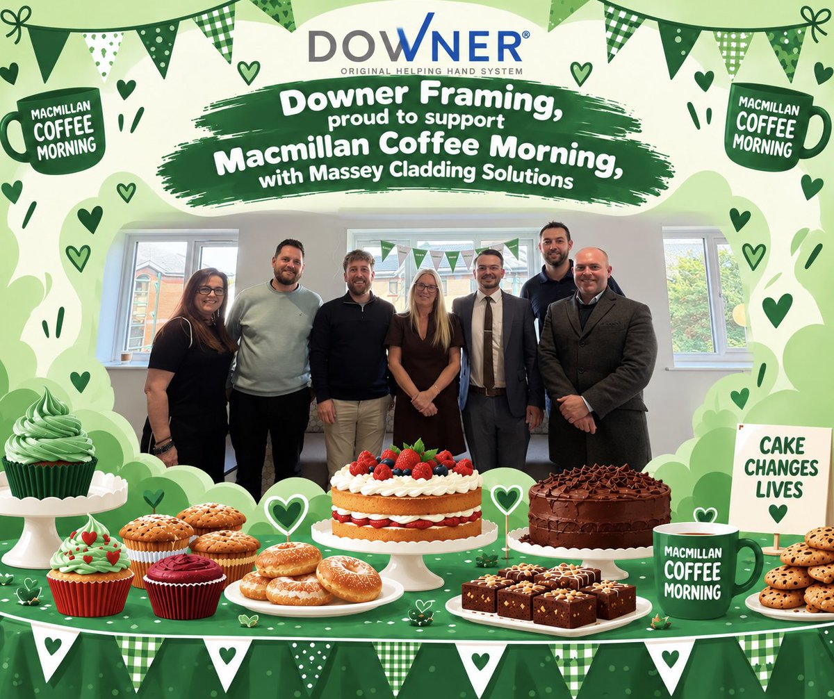 SolutionsPanel's tweet photo. Always great catching up with the @MASSEYCLADDING team, even more so when cake is involved! Great to see you and do our little bit to support @macmillancancer - the cakes were great! As we see from the second picture. π
π#fundraising #macmillan #downerframing #masseycladding https://t.co/56TLKMA8lO