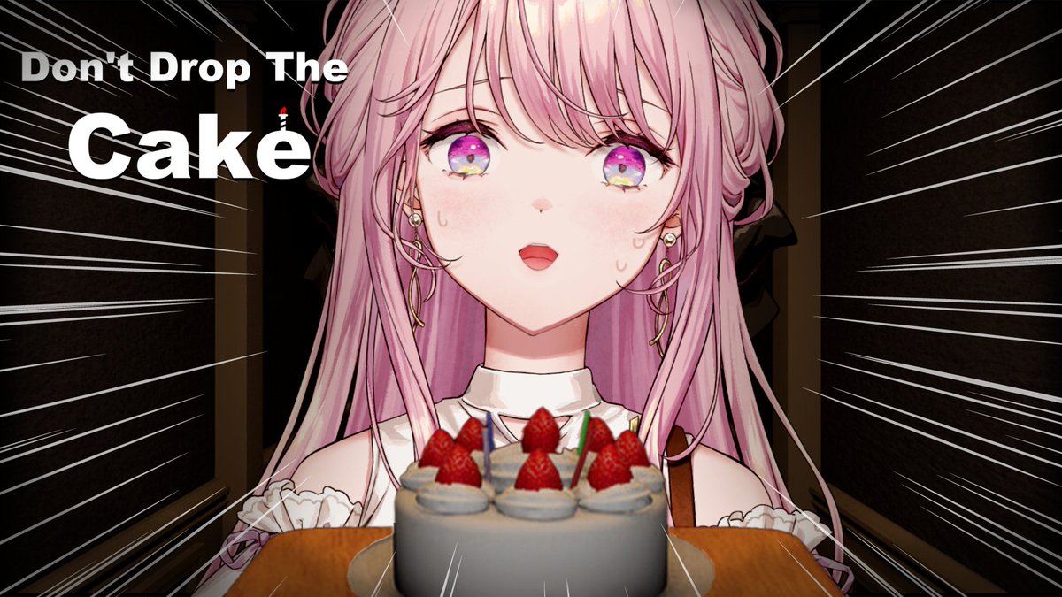 Mikogami_Kotone's tweet photo. 皆様、いかがお過ごしでしょうか🎂✨
本日の配信はこのあと 21：00~！

『Don't Drop The Cake』というゲームを嗜ませていただきます。
絶対にケーキを落とさない女 vs ケーキを落とそうとしてくるゲーム
https://t.co/ZppKIFjUkF https://t.co/VhlzpB42zK