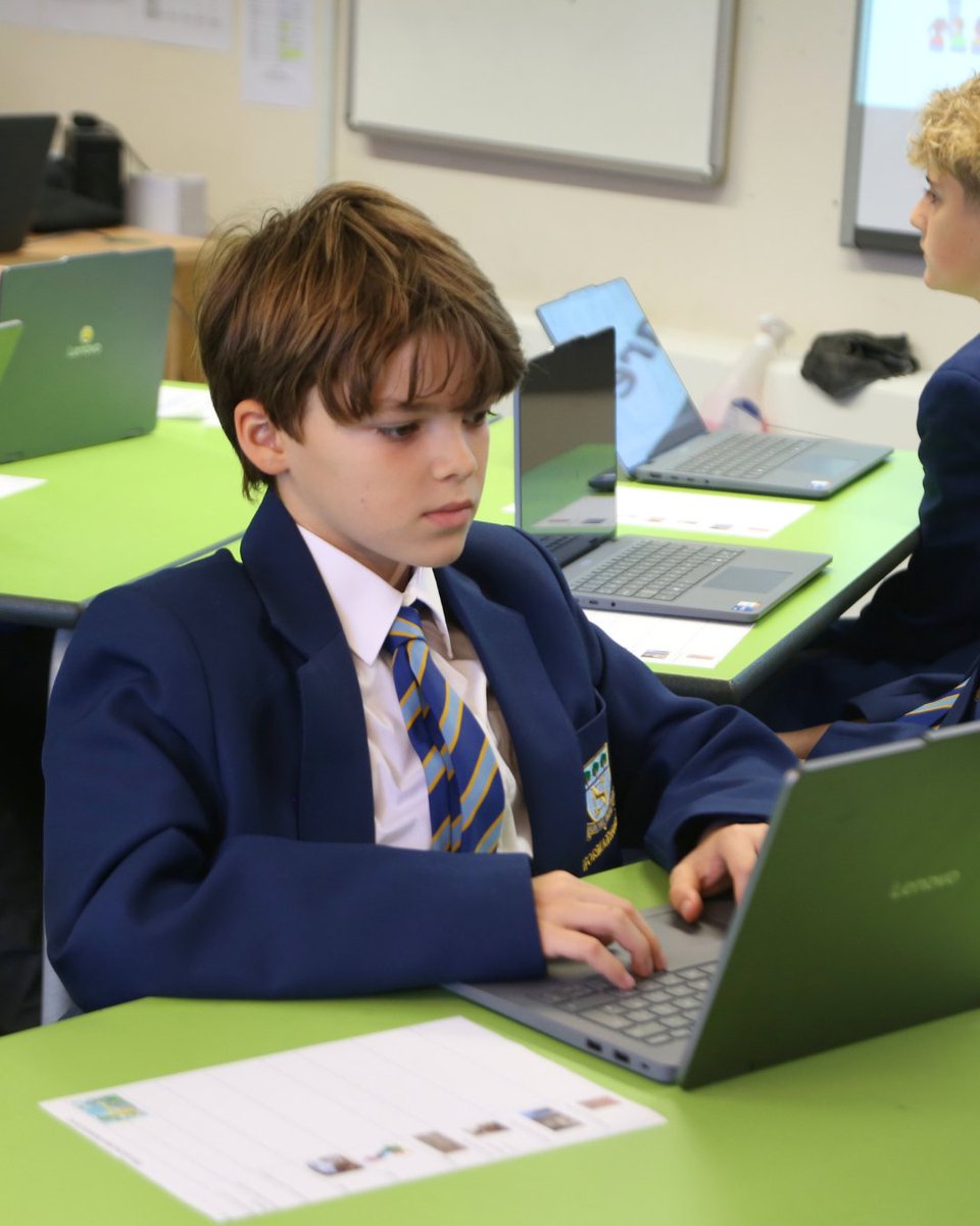NormanhurstSch's tweet photo. Our pupils are enjoying exploring new ways to learn through our Digital Device Scheme, with laptops now supporting classroom learning across Years 7–9.

#NormanhurstSchool #DigitalDeviceScheme #SeniorSchool #Chingford #OakTreeSchools https://t.co/8gSUPKUeBP