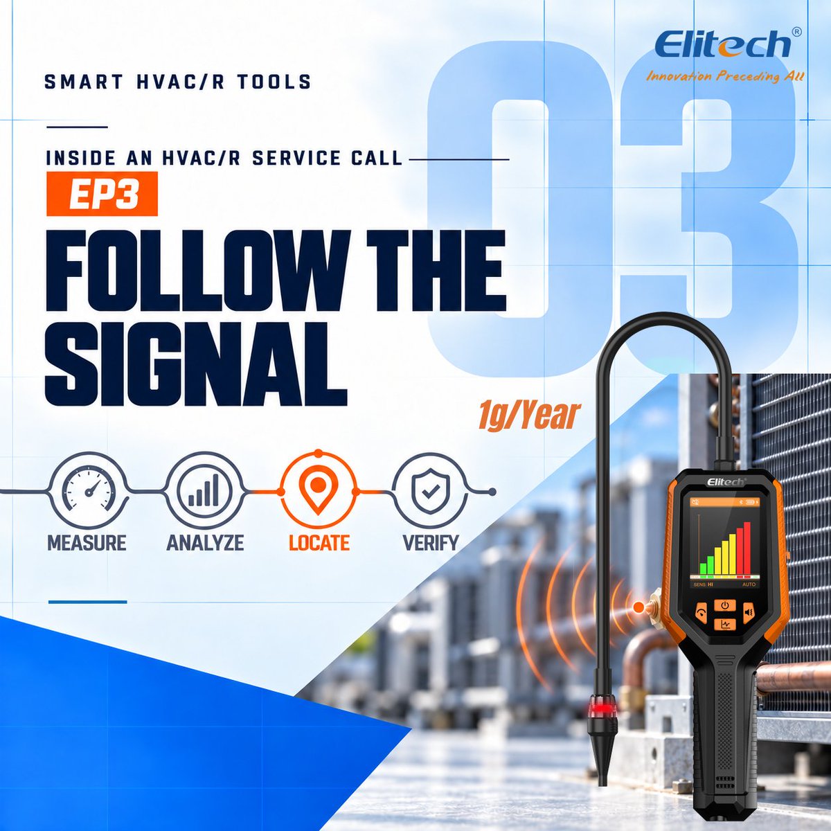 elitech_global's tweet photo. The Tracepro 780 detects tiny refrigerant leaks and provides alerts to guide technicians. Technicians may utilize sound, display, or both methods for detection. #RealWorkRealPeople #HVACR #LeakDetection #Inframate #Elitech https://t.co/ziS4k7fQoS