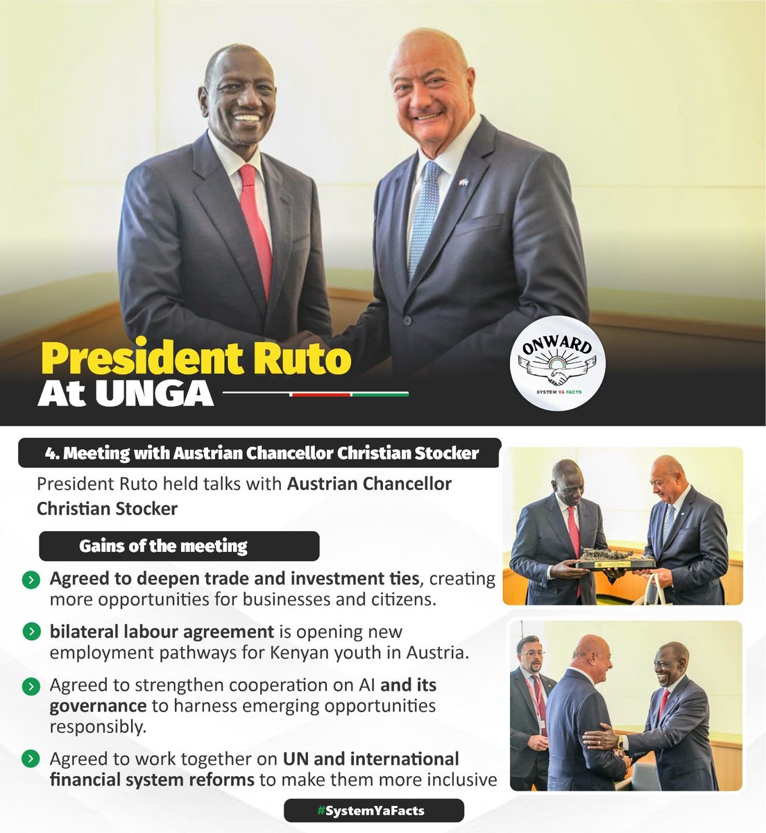 Ms_wanjii's tweet photo. President Ruto at UNGA New York 
#Presidentruto #unga https://t.co/1SEk0Bx2RJ