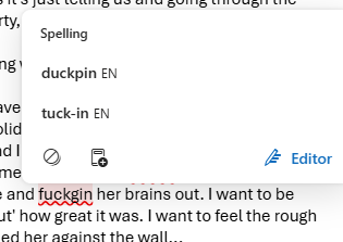 TabithaErotica's tweet photo. Yep, definitely mean 'duckpin' https://t.co/c9ob3IWG4h
