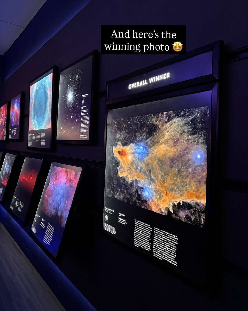 CollinsAstro's tweet photo. We had a wonderful time at the @zwoastro #AstronomyPhotographerOfTheYear exhibition at the National Maritime Museum this week - come with us for a sneak peek ✨📸

📚 Pick up your early copy of the exhibition collection from the museum shop now!

#APY18 #Astronomy https://t.co/eCRWSaAL8U