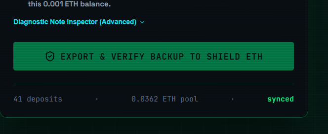 RobinShieldZK's tweet photo. 41 deposits on RobinShield testnet.

Small milestone, but we’re getting there.

Built for Robinhood Chain. Live on testnet
https://t.co/epx2mQoGne https://t.co/wCpRXRIKRU
