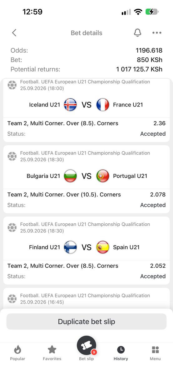 Rzee__14's tweet photo. Multicorners 

1100+ Odds : Code — FMPRL

Play on LuckyPari : https://t.co/lQJCvRZ0NI https://t.co/OB5x0WCO4J