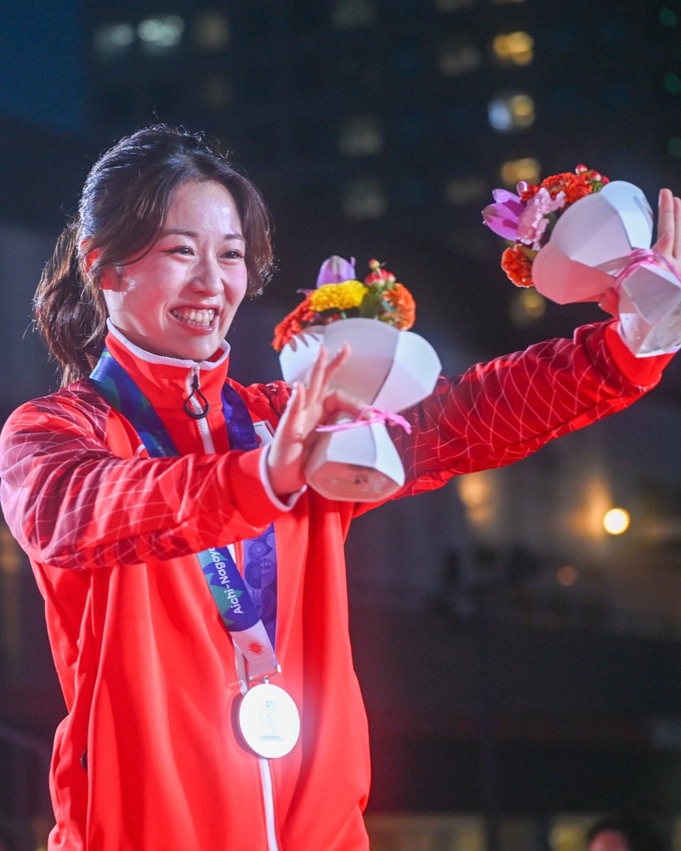 oaw_ai_ngo2026's tweet photo. TODAY'S PICK UP｜メダリストセレブレーション【1/3】

9/24に CHAMPIONS ROAD & STAGE で行われたメダリストセレブレーション✨

昨日登場したのは、
〈Wushu | Women's Jianshu & Qiangshu〉
Japan | KIDA Nanoha

会場では、メダリストの活躍をみんなで称え、喜びを分かち合いました🎉
ご参加いただいたみなさん、ありがとうございました！

#MeetOAW2026 
#ONEASIAWORLD 
#AichiNagoya2026