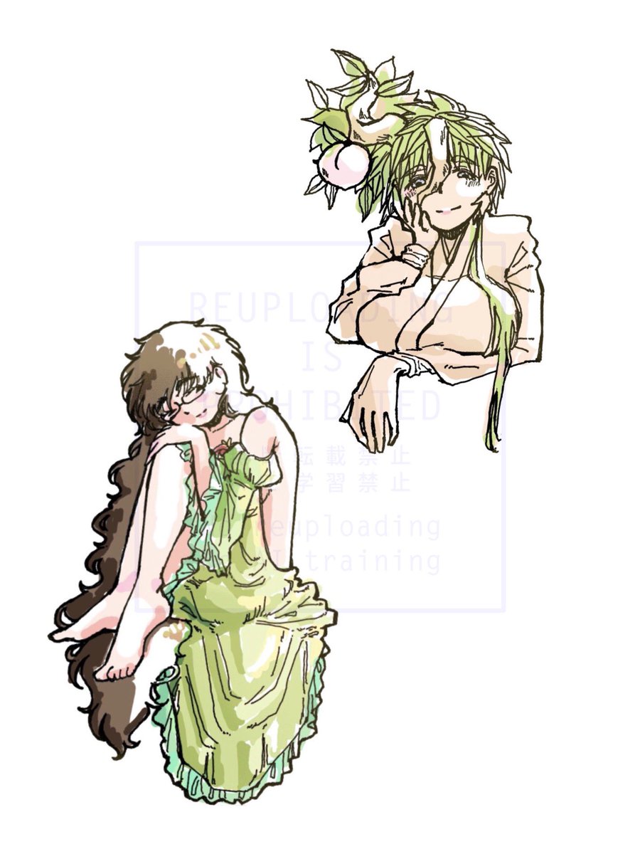 TStsugite's tweet photo. 絵チャで描いた🏹♀さんと女神さま🌰♀ちゃ https://t.co/GSB3fJnSRB