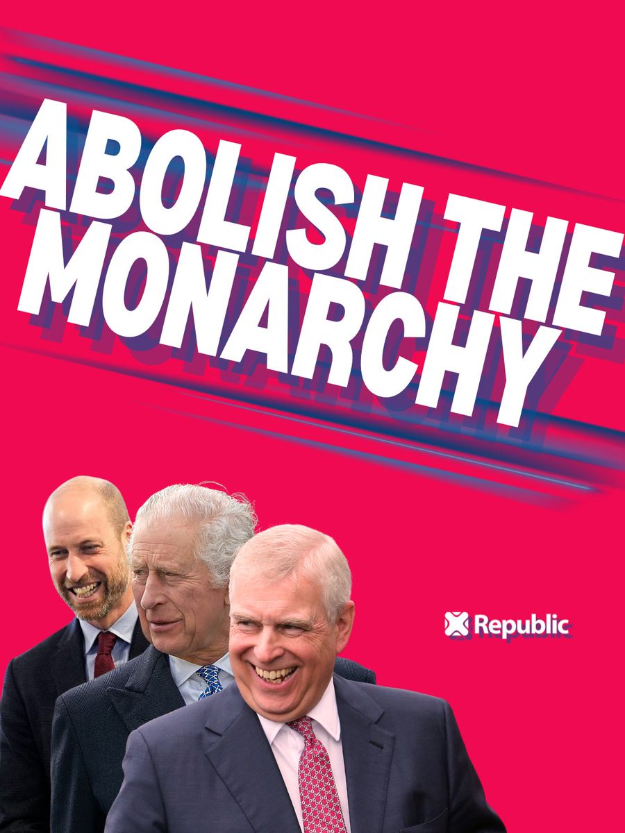 RepublicStaff's tweet photo. Britain will never be a full democracy until we bring down this lot. #NotMyKing #AbolishTheMonarchy https://t.co/XT3fiW2w8d