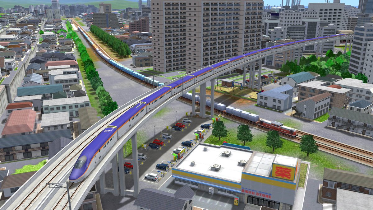artdink_tw's tweet photo. 【A9 PRIME LINE情報振り返り③】
■編成・駅
線路に合わせて、列車の編成・駅の建設もより柔軟になり、ますます日本の鉄道らしい風景へ。

🔽公式サイト
https://t.co/uPMdOS9Gah

・列車の最大編成数を拡大
列車の編成数が最大16両に拡大！新幹線や都市部の通勤列車をフル編成で運行可能です🚄🚋
列車を連結すれば、最大32両の長編成貨物列車を走らせることもできます🚂

・カーブ駅
湾曲したホームを作れる「カーブ駅」を新たに追加。
入線する列車の様子を眺めれば、編成美がより際立つことでしょう。

緩やかな曲線に沿って佇む駅を、長く連なる列車が駆け抜ける……
ダイナミックな鉄道風景をお楽しみください🚋✨