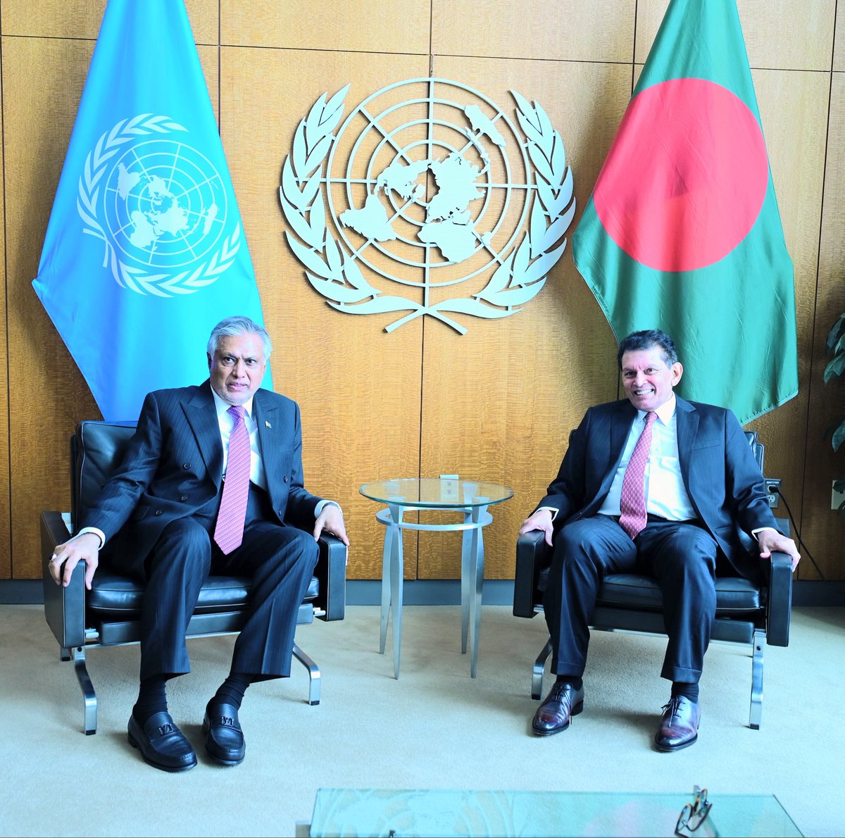 ForeignOfficePk's tweet photo. Deputy Prime Minister/Foreign Minister Senator Mohammad Ishaq Dar @MIshaqDar50 met H.E. Dr. Khalilur Rahman, President of the 81st Session of the United Nations General Assembly @UN_PGA, on the sidelines of UNGA 81 in New York.

DPM/FM congratulated President Rahman on assuming the Presidency and assured him of Pakistan’s support and constructive engagement.

Both sides reaffirmed Pakistan’s commitment to multilateralism and the central role of the United Nations. They exchanged views on matters of mutual interest.

DPM/FM expressed confidence in the PGA’s leadership and assured Pakistan’s continued engagement in advancing the work of the General Assembly.

#UNGA2026