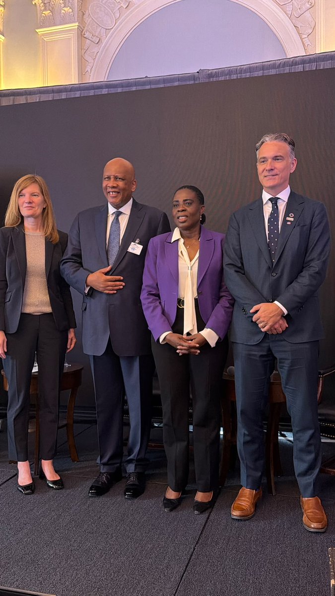 AU_HHS's tweet photo. “At t/High-Level side event, “Our Children Cannot Wait: Leadership for Child Survival &amp; Nutrition,” led by H.M King Letsie III, H.E @amma_twumamoah, in her closing remarks, reiterated:
Frameworks alone will not save a child. Implementation, financing &amp; political leadership will. https://t.co/3l7GokMSgf
