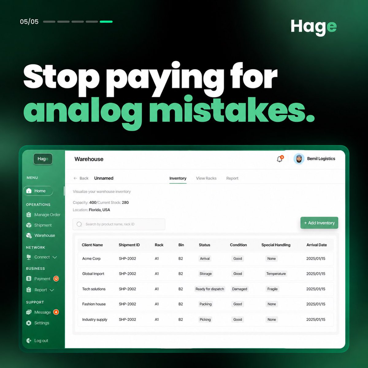 tryhagetoday's tweet photo. Visit https://t.co/lXNSC04vvL to sign up for our first free LSP onboarding today. https://t.co/kqBH288QnM