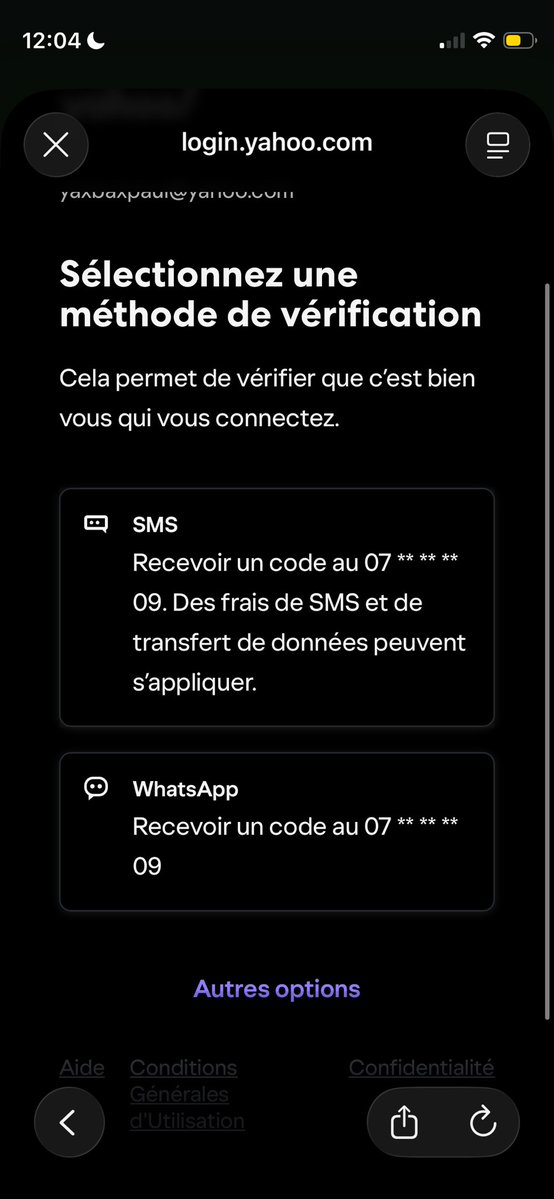 SamaYacou's tweet photo. @YahooAide je n’ai plus accès à ce numéro que faire ? https://t.co/5nDQtE202H