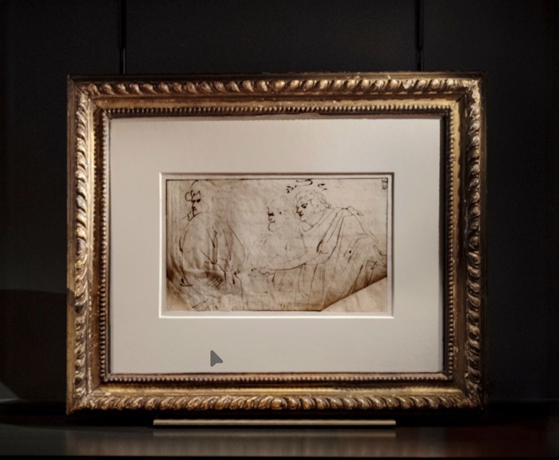 Gazette_Inter's tweet photo. Acquisition news keep coming! 

@FRB_KBS   acquired this double-sided work by Peter Paul Rubens, dating to Sept. 1607 when Rubens was in Italy,  features both a drawing and handwritten letter. Find it on display at Rubenshuis Antwerp, where it is on long term loan. @TEFAF https://t.co/LSm5ZwFOMR