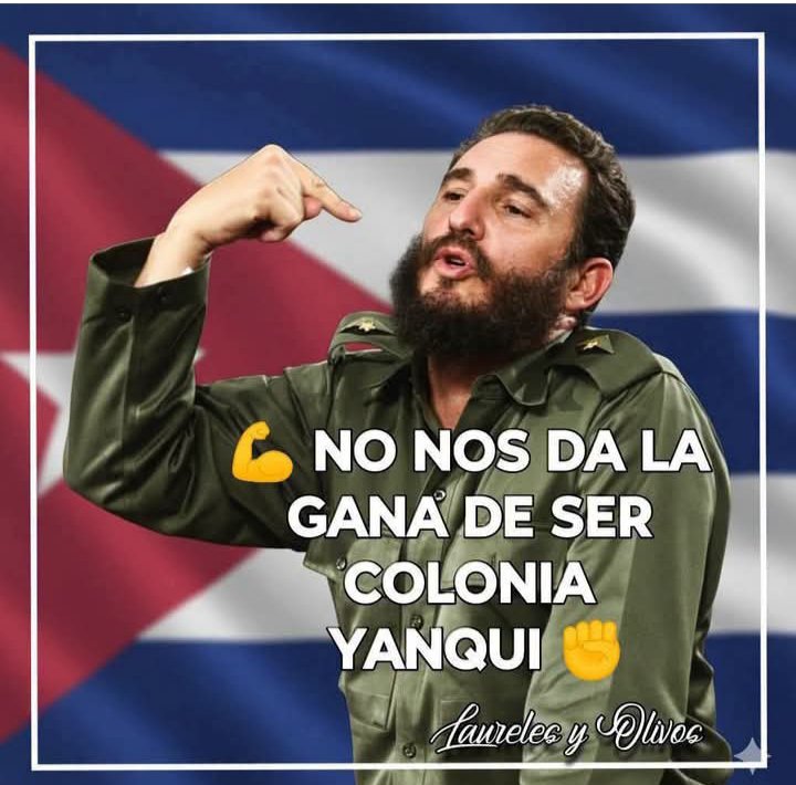 arochamolina71's tweet photo. No lo entenderán jamás!! #Cuba es libre y soberana y nunca permitiremos que un yanqui lleno de ambiciones plante su asquerosa bota ensangrentada en nuestro país. #CubaEstáFirme #CubaVencerá #FidelViveEntreNosotros https://t.co/UlBCB1hshb