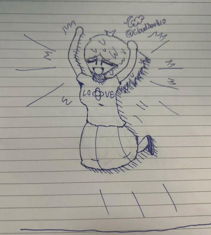 CloudDevBro's tweet photo. GRADUATED SO I DREW MY OC JUMPING IN THE AIR #OCㅤㅤ https://t.co/TLywHART9s