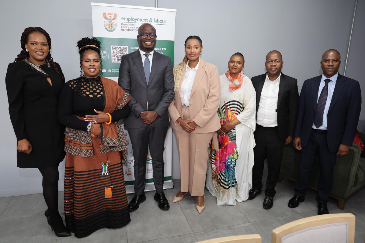 deptoflabour's tweet photo. Minister Meth will lead the launch of the R1 Billion UIF-NEF SMME Development and Employment Partnership Programmme. Minister Meth is joined by Deputy Minister at the Department of Trade and Industry, Zuko Godlimpi, https://t.co/Vblzx1z0TR