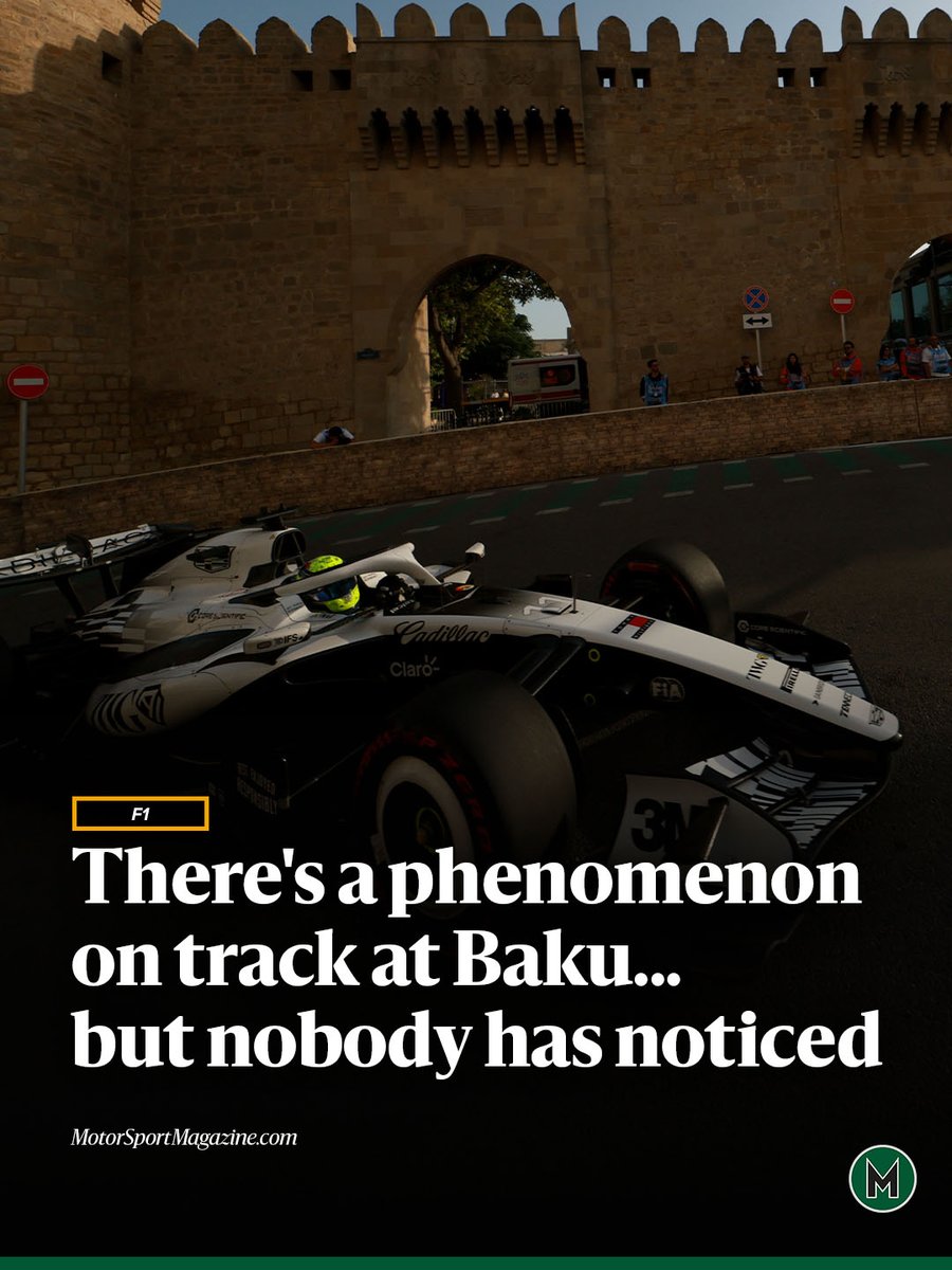 Motor_Sport's tweet photo. Under the radar, one driver is shaking up the #F1 midfield with sensational lap times this weekend in Baku.  @SportmphMark has spotted what's going on: https://t.co/md3CTs34CV https://t.co/WhOFsSONOg
