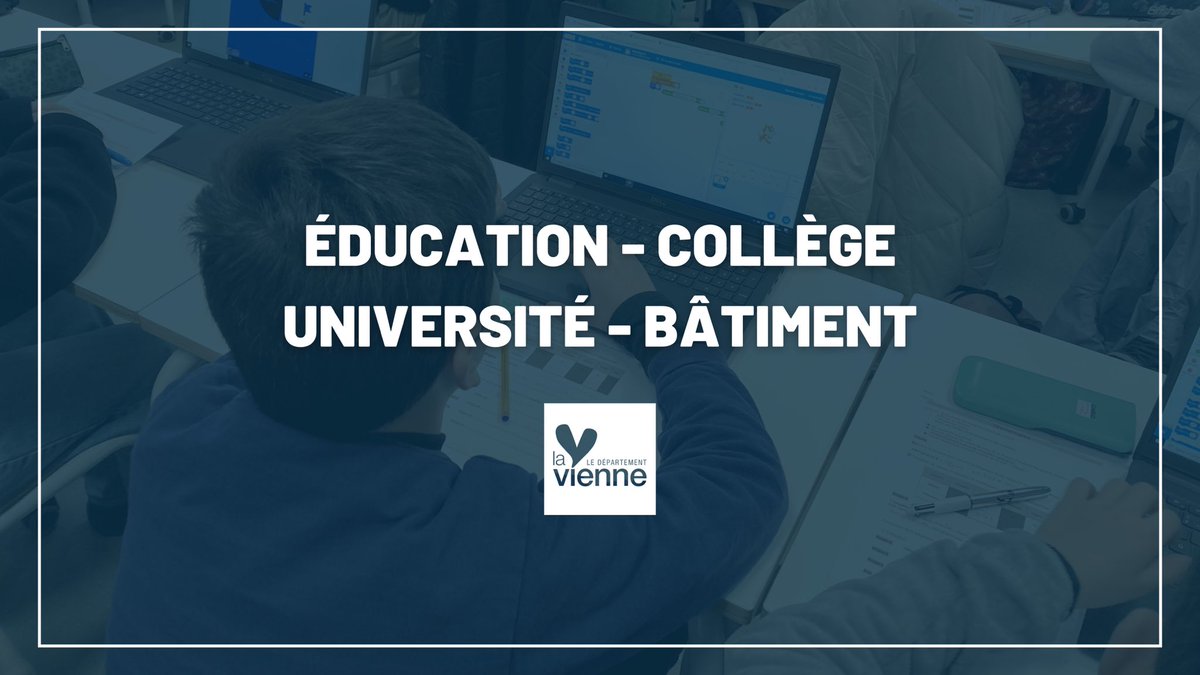 departement86's tweet photo. #Education 🎓
 
✅ Le Département contribue à hauteur de 3 988 026€ au titre de la Dotation Globale de Fonctionnement 2027 pour les collèges publics et 61 078€ au titre des dotations numériques des collèges privés sous contrat d’association https://t.co/sZlQLGhSNi