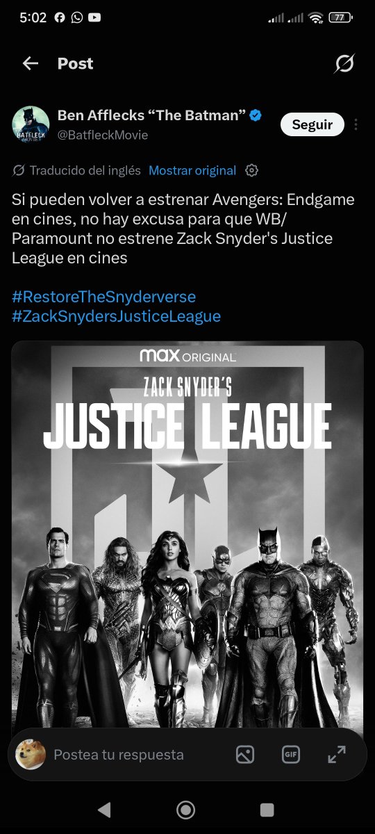 DarkDoggoX's tweet photo. @snydertard_ Aporte

Como le explicas a estos simios retrasados que a Endgame lo estan usando de puente para Doomsday? https://t.co/uTd4hZUQoZ