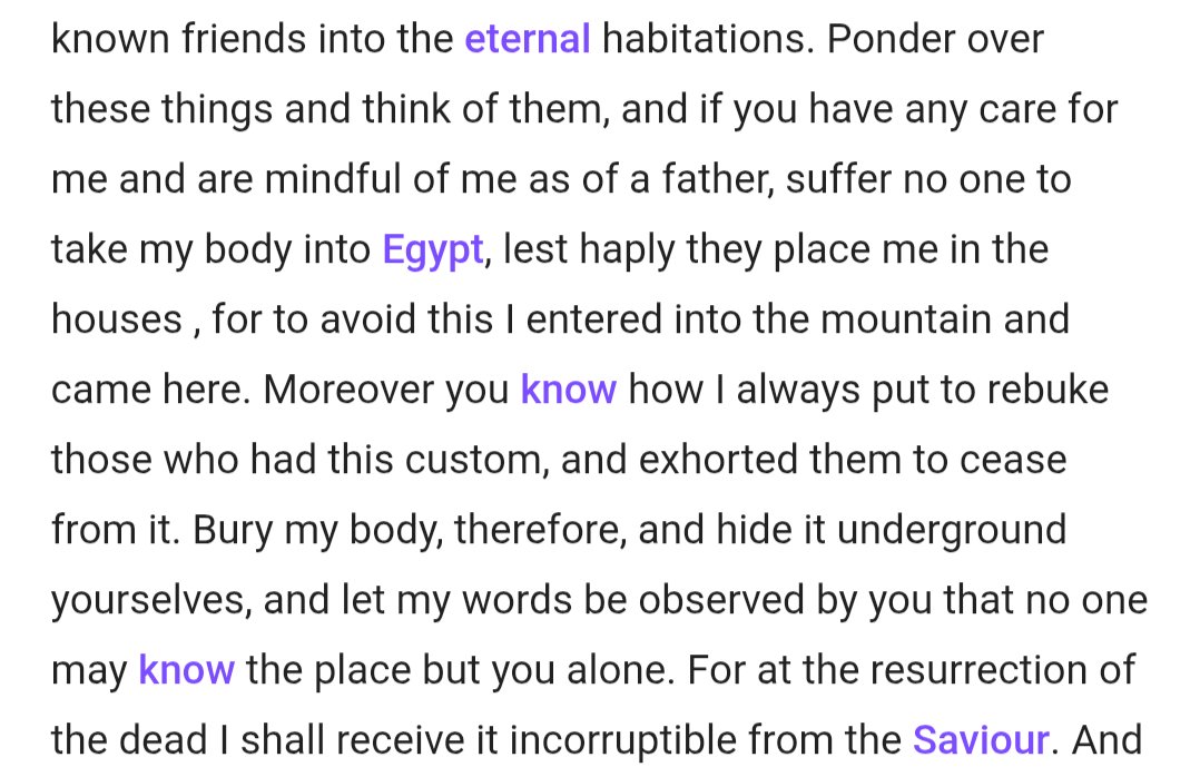 PresbyInn's tweet photo. Athanasius records that Anthony the Great, the revered Desert Father, condemned practices like this, asking to be buried somewhere hidden so this wouldn't be done. 

This isn't patristic, if you want to do talismanic woo woo go play D&amp;D or something. https://t.co/cEeRZS9xv0