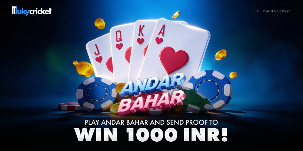 lukycricketcom's tweet photo. Play ANDAR BAHAR for the chance to win 1000INR!

How to enter giveaway :
1. Play ANDAR BAHAR on https://t.co/VQaEQfe45F
2. comment screenshot of you playing 
3. winner will be picked in 24h

Best of luk ! https://t.co/ZvbI2xqcHY