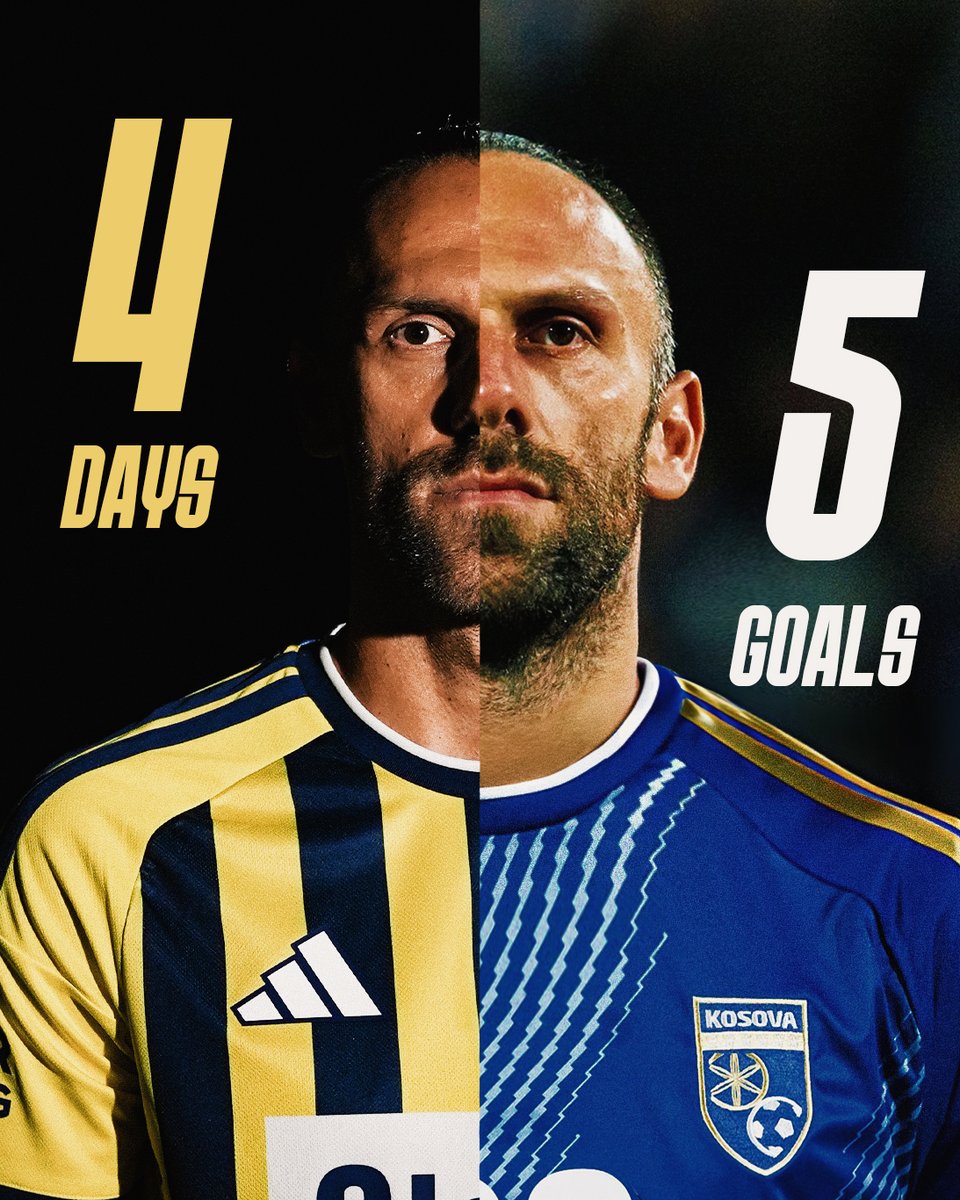 Fenerbahce_EN's tweet photo. 4️⃣ days. 5️⃣ goals. 

Vedat doing Vedat things. 🔥 https://t.co/O6uqH0xzMf