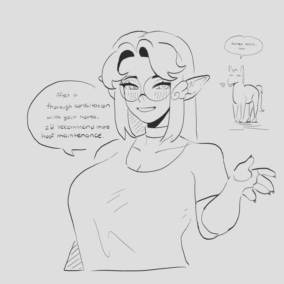 Xiingzi_'s tweet photo. Silly thing with animals (anima) (i cant draw horses) https://t.co/ReAWXw8hh3