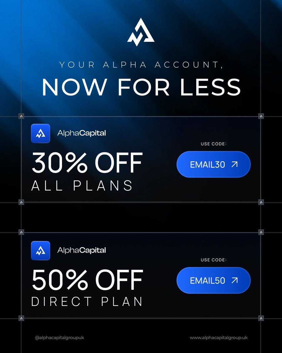 jekzcharlez's tweet photo. 2× $10K accounts Giveaway!

To enter:
✅ Follow
@AlphaCapitalUK
@KrixxBanks
@jekzcharlez
@5starchid
@PropTradingHQ
❤️ Like + Repost
👥 Tag 3 trader friends

Register:
https://t.co/UhlSstCAmL

Use JEKWU50 for 50% OFF

Winners announcement in 72hours https://t.co/Kuij1BpnYv