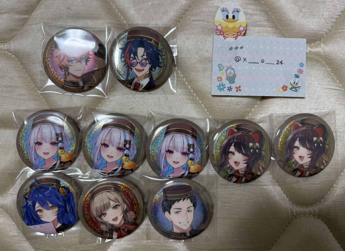 x___o__24's tweet photo. 【交換】 にじさんじ 缶バッジ ビスケット4

追加購入分

[譲]  引用先1枚目
　　このポストの画像の物
※💓がついているものはお声掛け中のため返信にお時間をいただきます

[求]  引用先2枚目

このポストでも引用先でもどちらにお声掛け頂いても大丈夫です｡検索からでもお気軽にお声掛けください‼️ https://t.co/AFXf1MRGVB