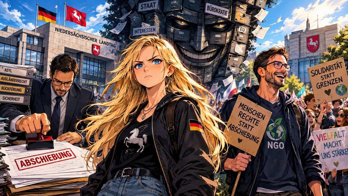 AyuHiroyuki's tweet photo. Im Amt plant er die Abschiebung fein –
doch abends kämpft er gegen sie!
Behörde tags, NGO nachts,
der Täter bleibt, das System lacht!
Wir wussten’s längst, der Filz ist klar:
Anti-Abschiebe-Industrie – wunderbar!
#AbschiebeLeaks #DiePöbelndePoetin https://t.co/3UZyPsOnfT