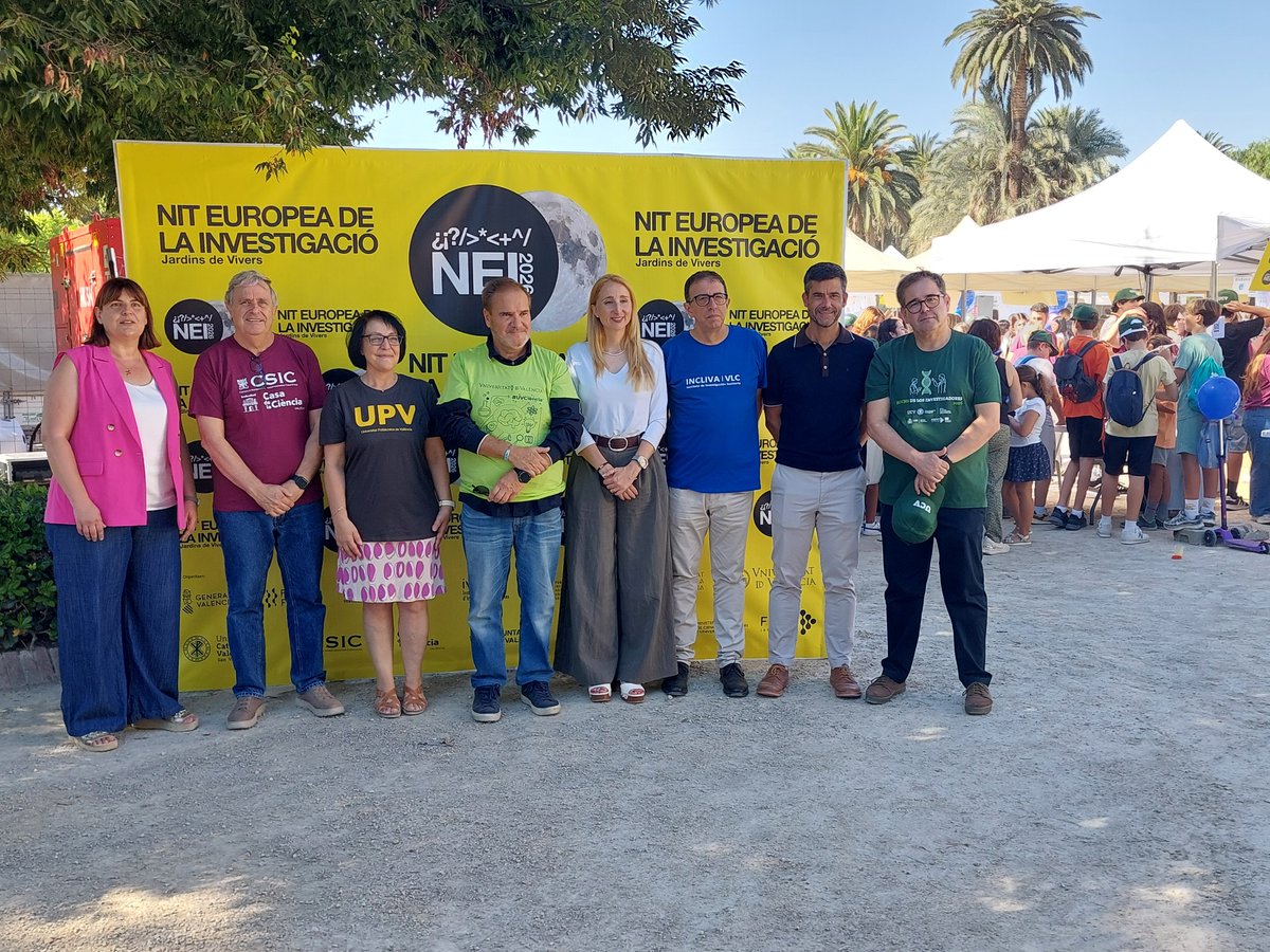 CSICval's tweet photo. Estamos en la Nit Europea de la Investigació de València. 40 talleres divulgativos de 8 instituciones científicas en los Jardines de Viveros.

Sesión de mañana, hasta las 13:30h.
Sesión de tarde, de 17 a 20h. 

Entrada libre.

#ERN https://t.co/e2sAgCqvw7
