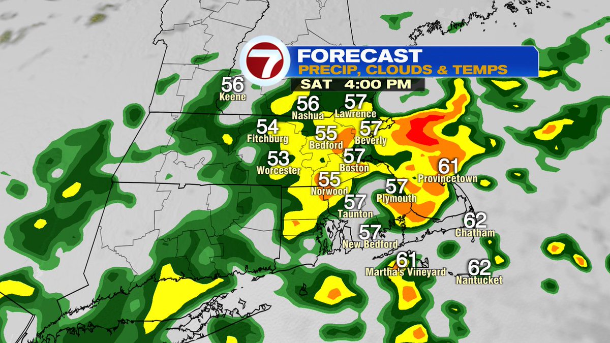 clamberton7's tweet photo. Waves of rain through the afternoon with localized downpours embedded. https://t.co/rrTqv1jugC