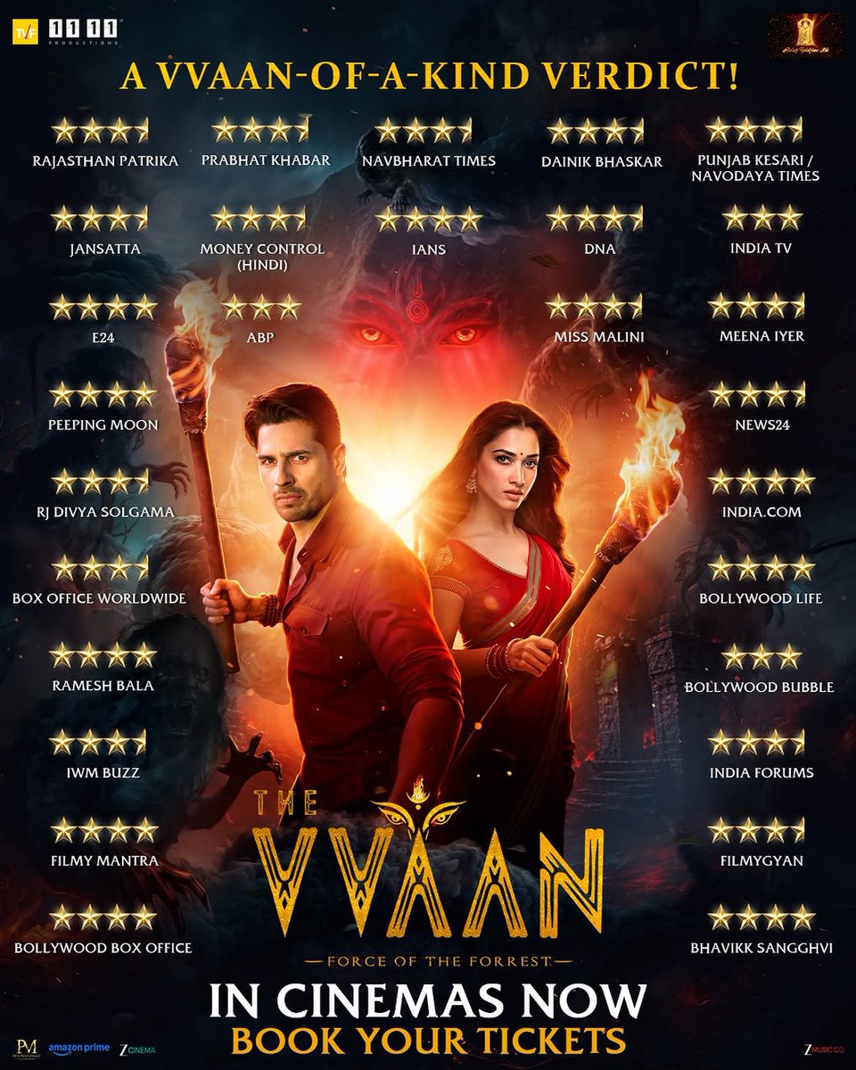 Wave_Cinemas's tweet photo. Critics call VVAN a spectacle to be seen on the big screen.

Watch #VVAN — Force of the Forest, now playing at #wavecinemas.

Book your tickets now on https://t.co/g6K7KChn6c

#SidharthMalhotra #TamannaahBhatia #ManieshPaul #SunilGrover https://t.co/5NK0MaMONS