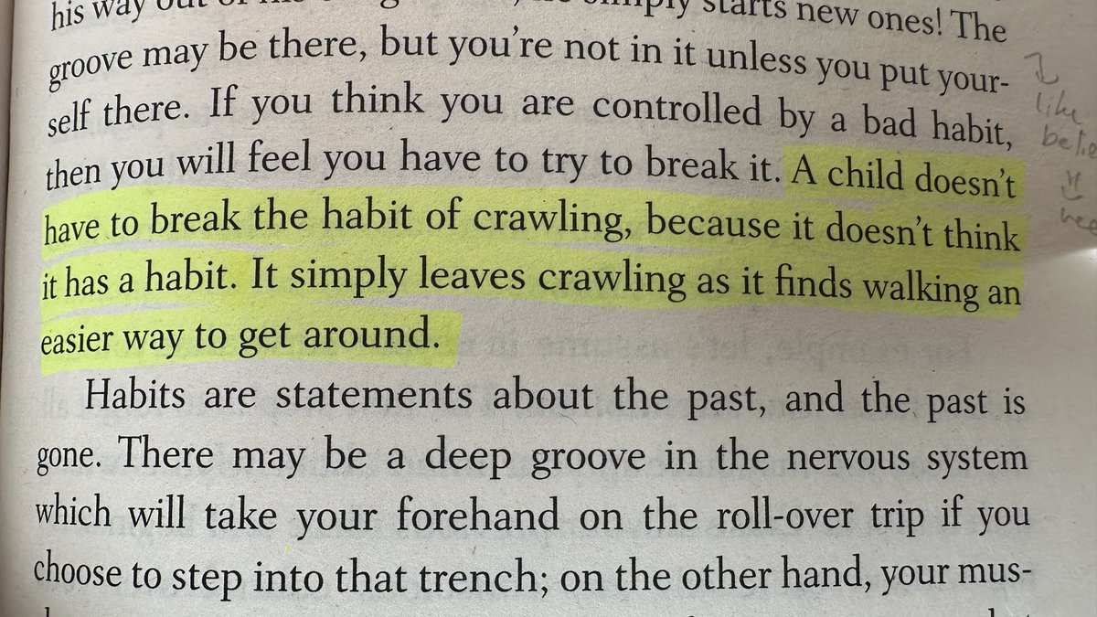 MikeDomonkos's tweet photo. there is a big misconception about “changing” old beliefs/habits

you don’t have to “change” them

you simply replace them with a more useful belief/habit and see the world through the new lens https://t.co/jC6LZG8Kkx