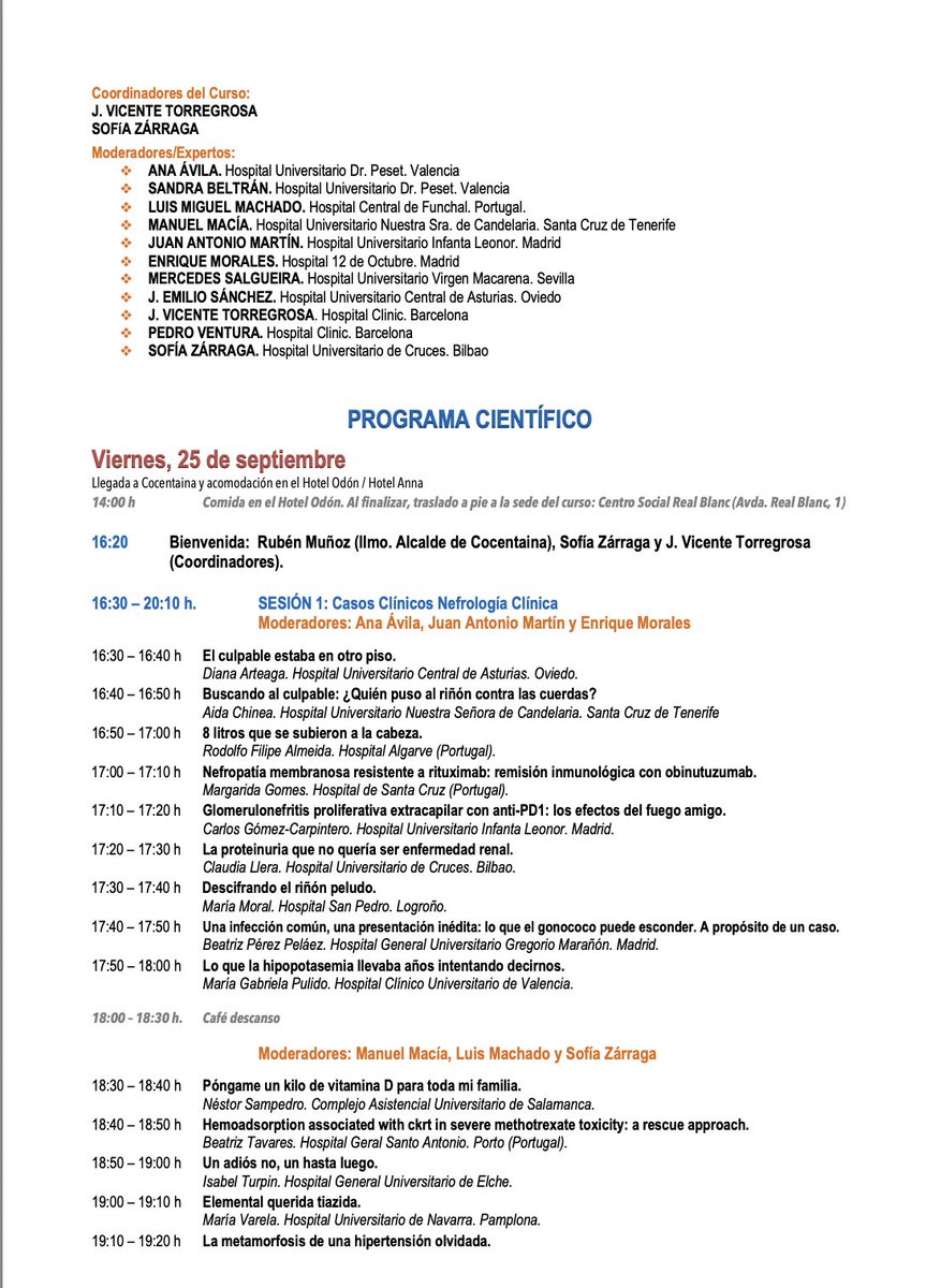 SENefrologia's tweet photo. 🔥En unas horas empieza la ed. 19 del #EncuentroMirNefro26 en @ACocentaina, este año con la presencia de + de 100 Residentes de distintos centros españoles y portugueses @SPNefro 
📎 Sigue el programa en https://t.co/MwpxlvS8mZ y comparte tu caso clínico con el hashtag #EncuentroMirNefro26 @CSL_spain ¡Os leemos!