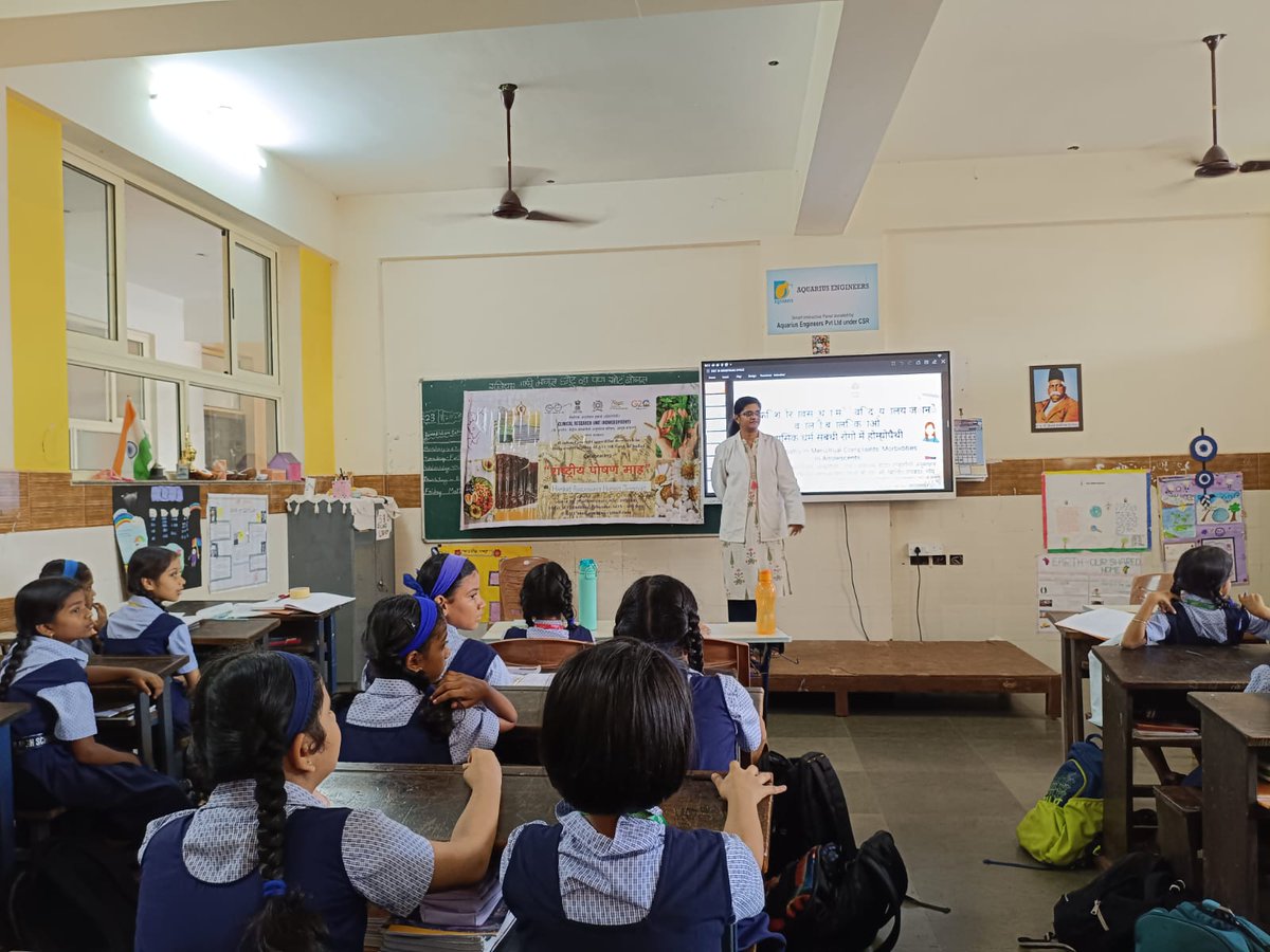 cruhgoa's tweet photo. Rashtriya Poshan Maah. An awareness programme on “Nutrition and Early Stimulation for Childhood Development” was conducted on 23.09.2026 at Dr. K. B. Hedgewar High School, Cujira.Students were sensitised on balanced nutrition,hygiene and holistic childhood development.#cruhgoa https://t.co/oAnKCYxFM5
