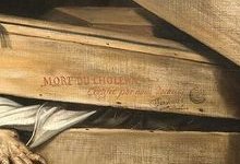 relicmuseum's tweet photo. The inscription on the coffin reads:
Mort de Faim, 
Death by Hunger.
But that's a lie.
The hunger here is for air.

Wiertz painted this in 1854,
the year the fear of being buried alive
swept through Europe like a fever.

La inhumación precipitada Antoine wiertz. https://t.co/wayVmrRQiE