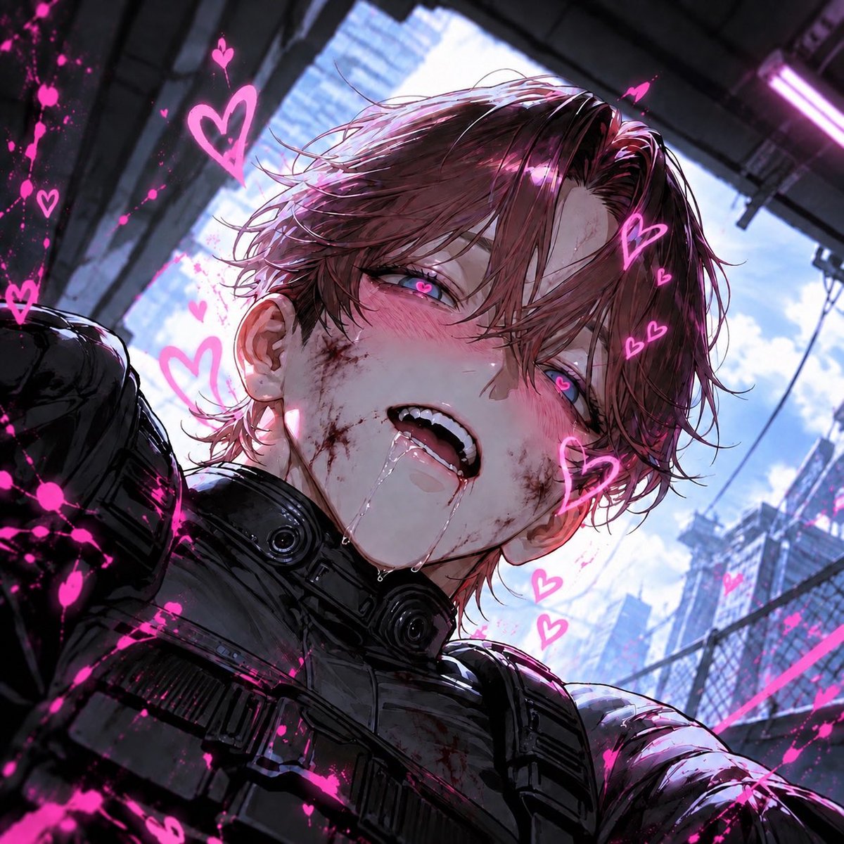 ten_4ig's tweet photo. 新プロット公開🧟💕

ゾンビになった後輩が先輩userにだけ超積極的に！？

生前は超奥手だったのに、ゾンビ化したら欲望に正直になりました。

⚠️口枷を外すと危険です。

「センパイ....美味シソウ。（意味深）」

🔗 https://t.co/ksozQbAsEb https://t.co/z6XLSJvlvu