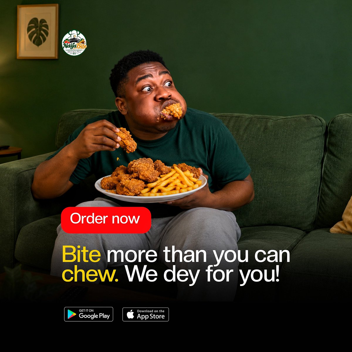 tokiloba's tweet photo. Day 16 of designing everyday 💪 

Today's challenge was to create social media designs for a food brand in Nigeria, NaijaBite. They specialize in making crispy, yummy and spicy fried chicken and fries.

 #graphicdesign #graphicdesigner #socialmediadesigns #socialmediaads #ketone https://t.co/nO7GjdMUub
