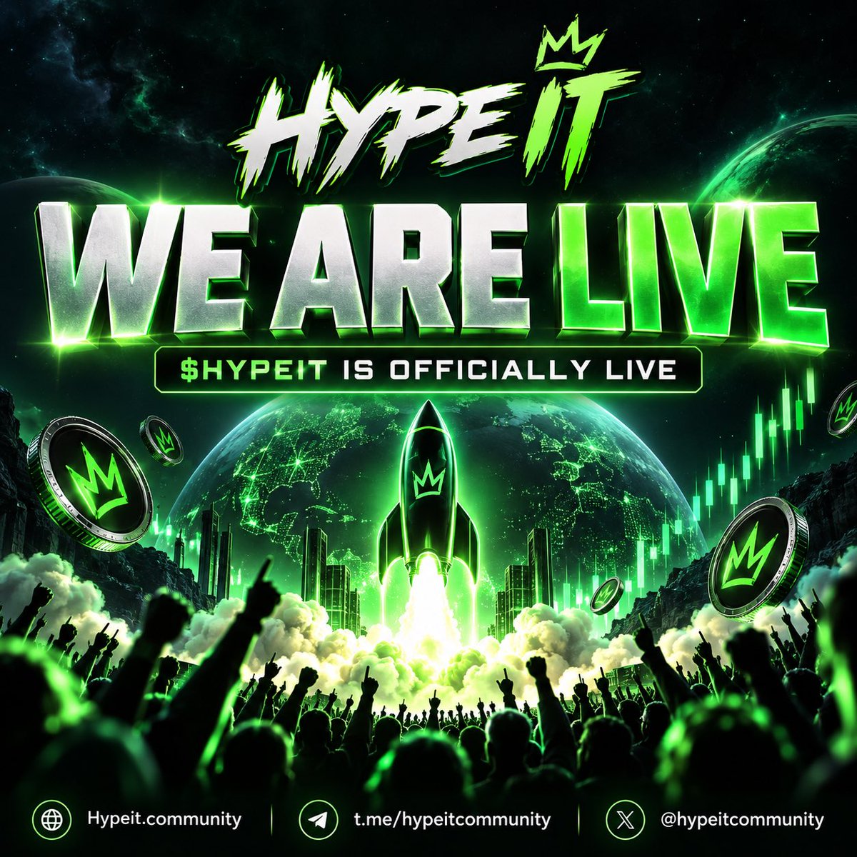 hypeitcommunity's tweet photo. 🚨 WE ARE LIVE 🚨

$HYPEIT is officially LIVE.

CA: HJcwusjF2E9sAkBGCV42jQQxS5vbKKb2U9GcbdfnN2F5

No more countdowns.
No more waiting.
It’s time to HYPE IT. 🔥

The community is open.
The token is live.
The rewards are running.
Now we build.

🌐 https://t.co/350LkCseNA
💬 https://t.co/LuaBlxxriG
𝕏 @hypeitcommunity

If you’re here early…

HYPE IT. 📣

$HYPEIT