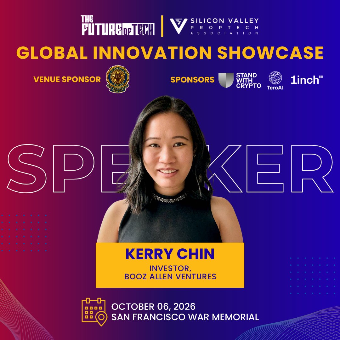 orbis86_x's tweet photo. ✨ We’re excited to welcome 𝗞𝗲𝗿𝗿𝘆 𝗖𝗵𝗶𝗻, Investor at @BoozAllen Ventures, as a speaker at the 𝗚𝗹𝗼𝗯𝗮𝗹 𝗜𝗻𝗻𝗼𝘃𝗮𝘁𝗶𝗼𝗻 𝗦𝗵𝗼𝘄𝗰𝗮𝘀𝗲 on October 6!

Kerry is a venture investor and founding member of Booz Allen Ventures, the firm’s corporate venture capital arm. She leads its Artificial Intelligence and Quantum investment verticals, driving strategic investments in cutting-edge hardware and software startups advancing national security and dual-use innovation.

Before helping launch Booz Allen Ventures, Kerry built and led the company’s Tech Scouting program, using her engineering background to identify and accelerate emerging technologies with mission impact. She holds a B.S. in Engineering from Harvey Mudd College and an M.S. in Electrical and Computer Engineering from Georgia Tech.

𝗔𝘁 𝘁𝗵𝗲 𝗚𝗹𝗼𝗯𝗮𝗹 𝗜𝗻𝗻𝗼𝘃𝗮𝘁𝗶𝗼𝗻 𝗦𝗵𝗼𝘄𝗰𝗮𝘀𝗲, Kerry will bring her perspective on investing at the intersection of AI, quantum, national security, and dual-use technology — and what it takes to identify emerging technologies with real-world mission impact.

📅 October 6, 2026 | 11:00 AM – 7:00 PM
📍 San Francisco War Memorial

🎟️ 𝗥𝗲𝗴𝗶𝘀𝘁𝗲𝗿 𝗡𝗼𝘄: https://t.co/T72XJfcc4f

𝗛𝗼𝘀𝘁𝘀: The Future of Tech (@orbis86_x, @offchainglobal, @BrandPR_io) | Silicon Valley PropTech Association (@alinaaeby)
𝗩𝗲𝗻𝘂𝗲 𝗦𝗽𝗼𝗻𝘀𝗼𝗿: American Legion War Memorial Commission
𝗦𝗽𝗼𝗻𝘀𝗼𝗿𝘀: @standwithcrypto | TeroAI | @1inch 

From AI and quantum to national security and dual-use innovation, Kerry is helping identify and back technologies built for real-world impact.

#TFOT #TheFutureOfTech #BoozAllenVentures #AI #DualUse
